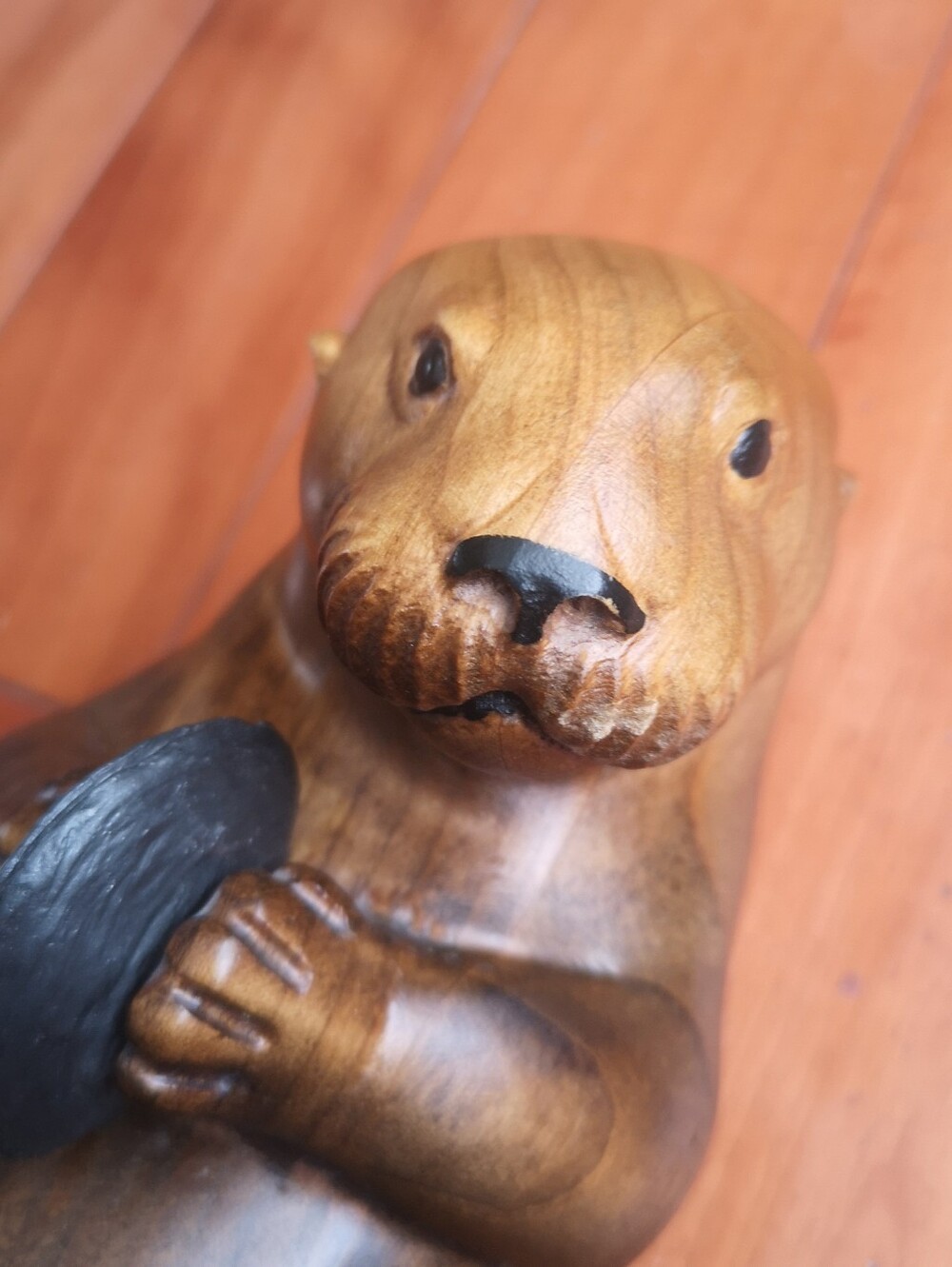 Big Sky Carvers 12" Wood Carved Otter Master's Edition, Bozeman, Mt 540/1250